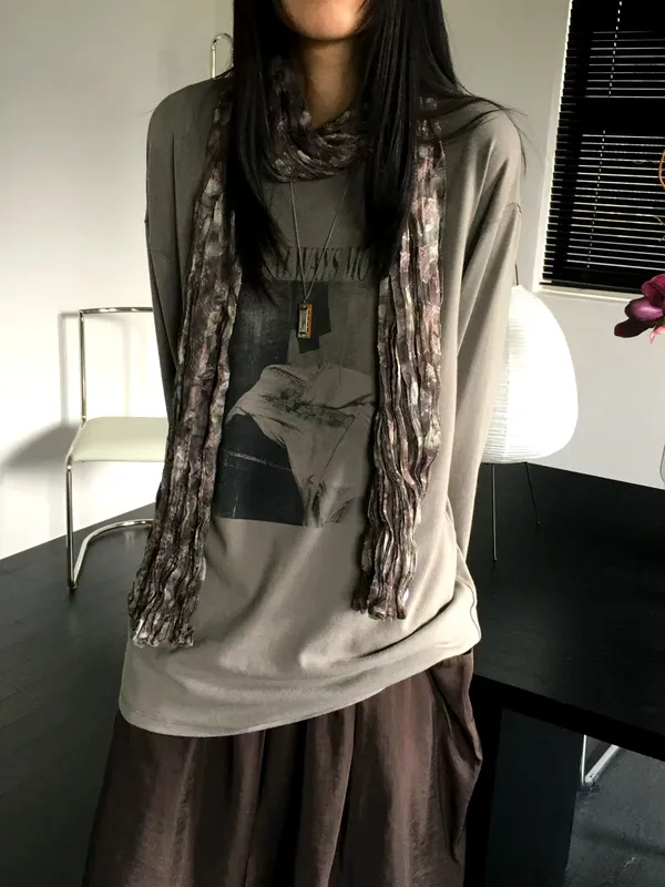 Stylish Printed Loose T-Shirt for a Comfortable Casual Look
