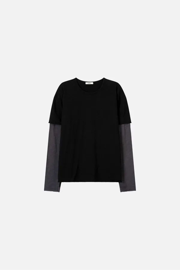 Stylish Men's Color Block Long Sleeve T-Shirt, Comfortable and Versatile