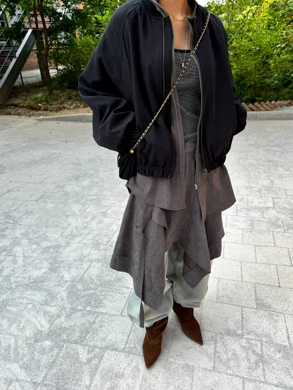 Stylish Layered Design Women's Skirt - Elegant and Comfortable