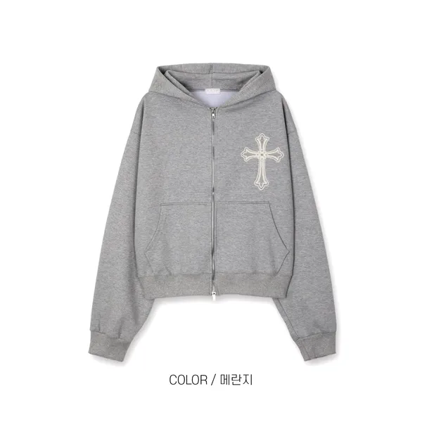 Áo hoodie zip xám thời trang, phong cách thoải mái
