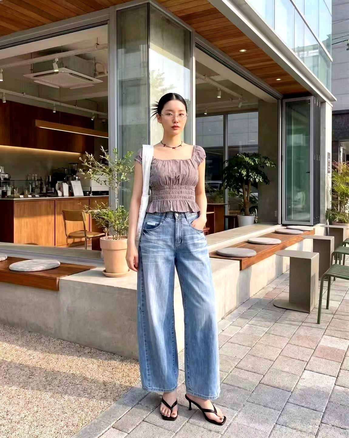 패셔너블 루즈핏 여성 청바지 - 편안하고 다재다능한 3075