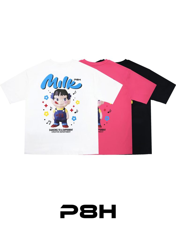 Creative Cartoon Printed Short Sleeve T-Shirt