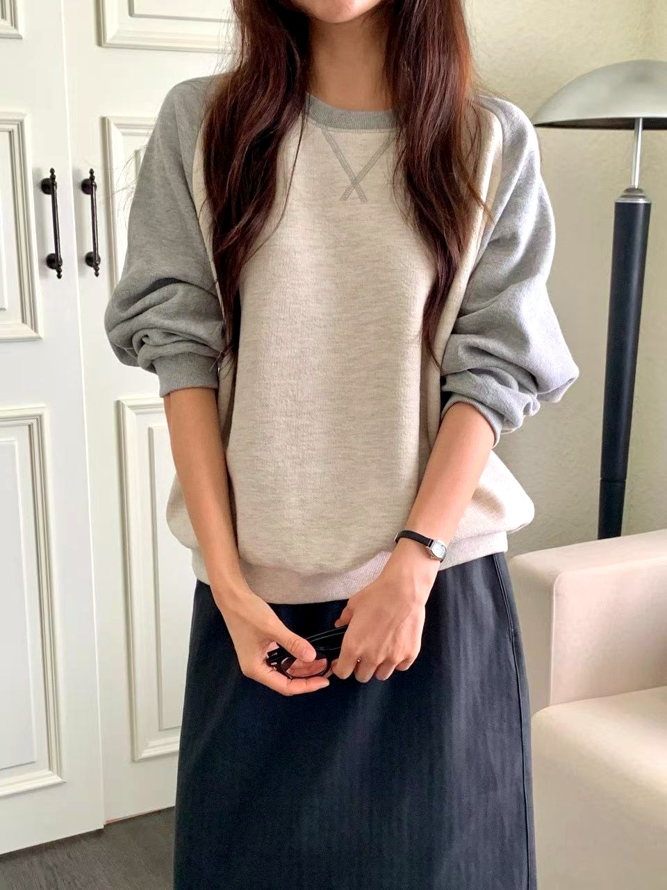 패셔너블 캐주얼 여성 상의, 편안한 다용도 후드티