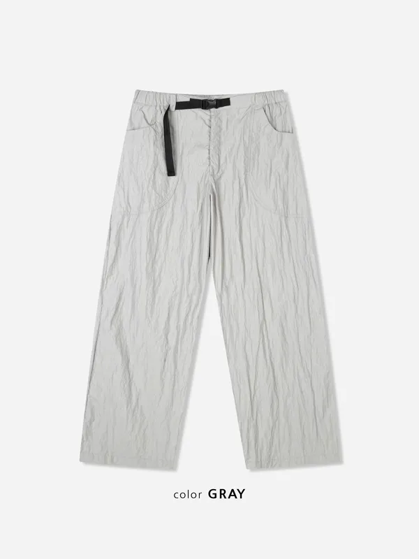 Trendy Gray Loose-Fit Men's Pants for a Comfortable Casual Look