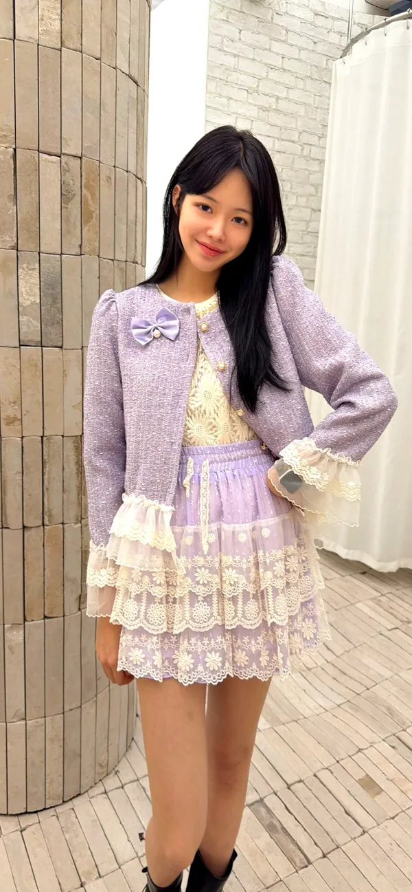 Elegant Lace Trim Women's Jacket, Fashionable Casual Style