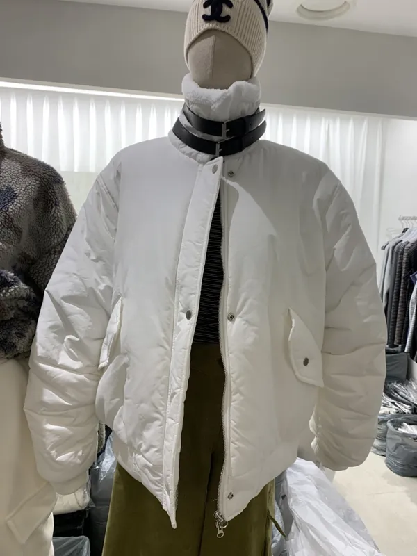 Stylish White Down Jacket