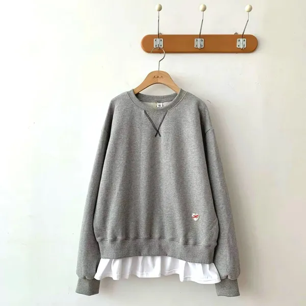 Stylish Gray Women's Top, Comfortable Casual Style