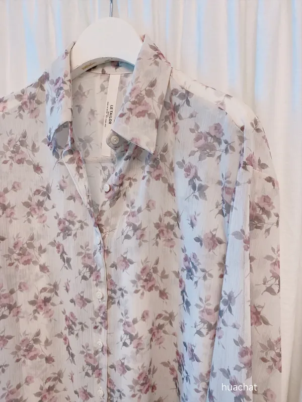 Fresh Floral Print Shirt, Lightweight and Breathable for Perfect Summer Style