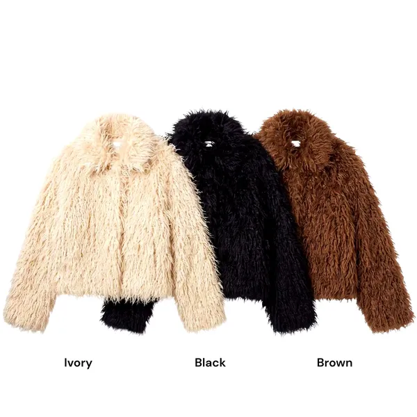 Stylish Women's Jacket with Plush Design, Warm and Comfortable
