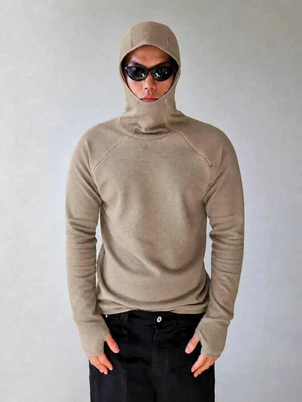 Stylish Men's Hooded Sweatshirt, Comfortable Casual Style