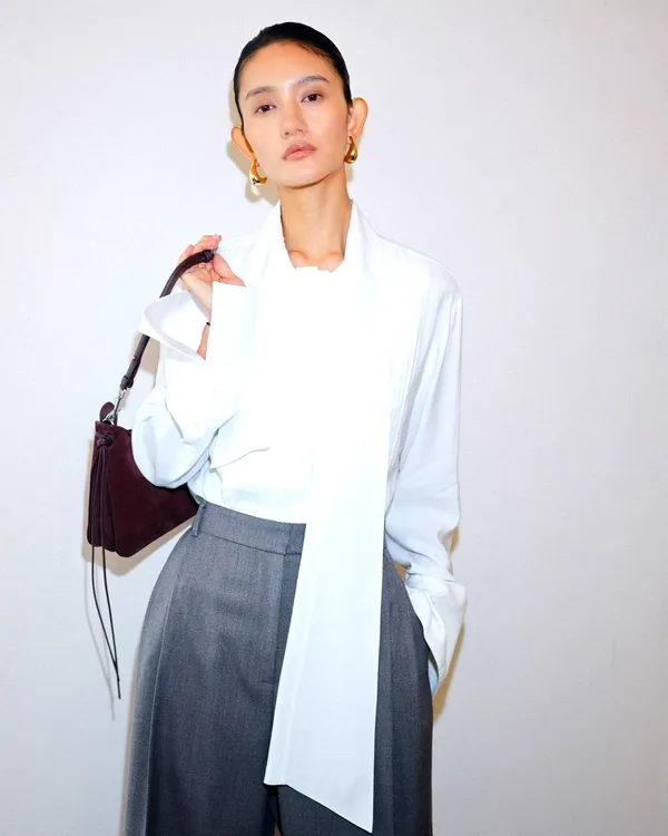 Elegant White Shirt, Minimalist Fashion Top