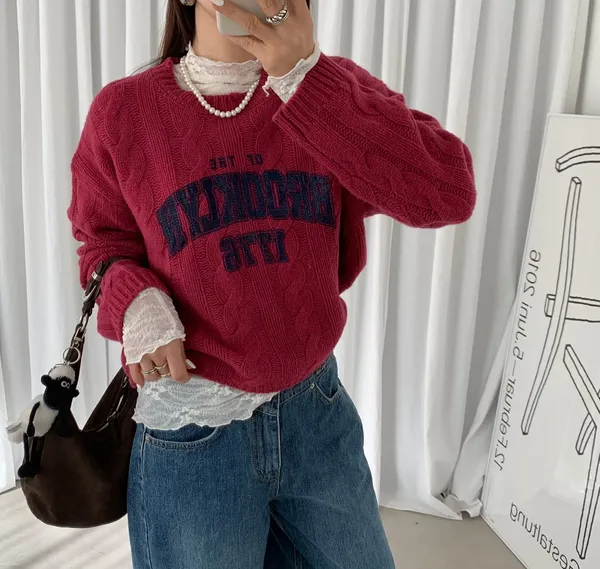 Fashionable Loose Sweater - Comfortable and Versatile for Fall and Winter