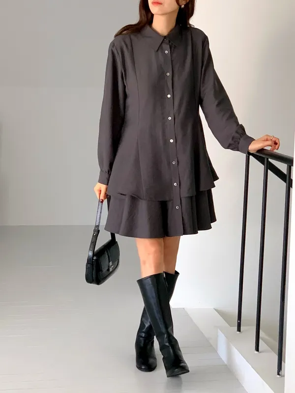 Elegant and Stylish Women's Shirt Dress, Fashionable and Versatile