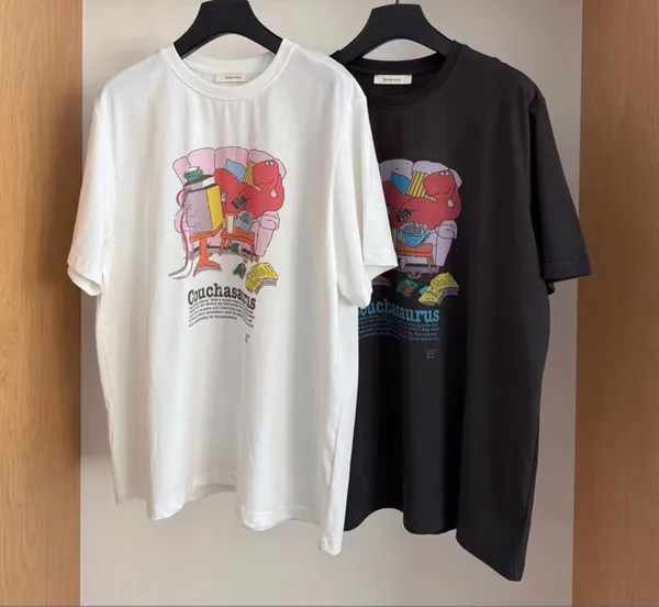 T-Shirt Lengan Pendek Corak Kartun - Gaya Selesa dan Santai