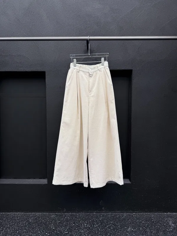 Loose Fit High-Waisted Wide-Leg Pants - Comfortable and Versatile