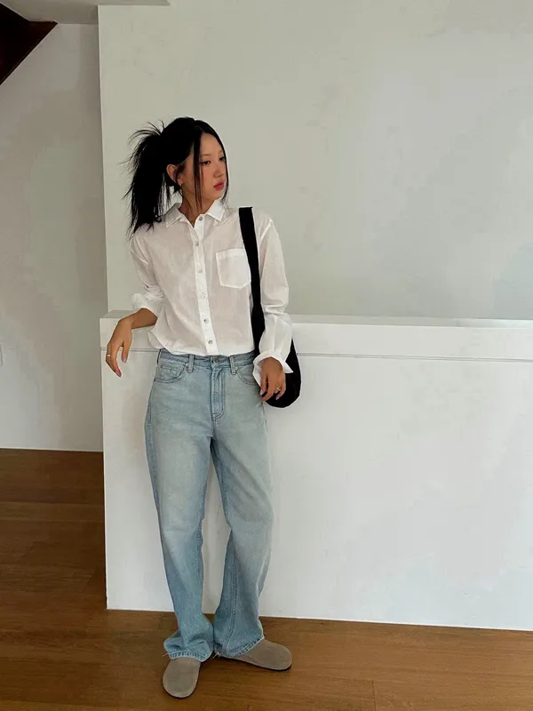 Minimalist White Shirt for Women - Fresh and Comfortable