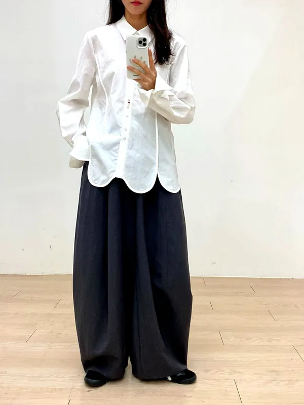 Simple Style Solid Color Shirt, Comfortable and Breathable for Everyday Wear