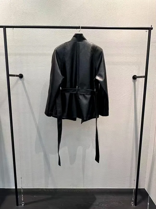 Stylish Women's Leather Jacket - Elegant and Perfectly Matched