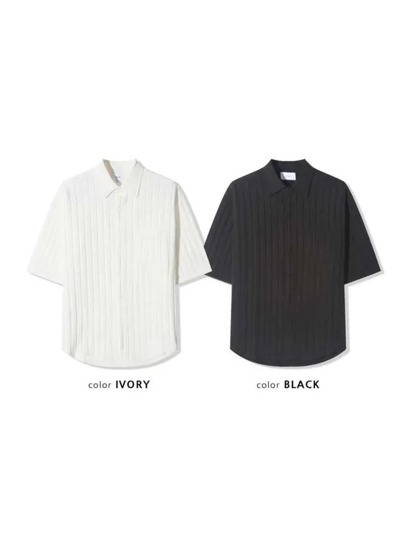 Minimalist Striped Short Sleeve Shirt - A Summer Essential