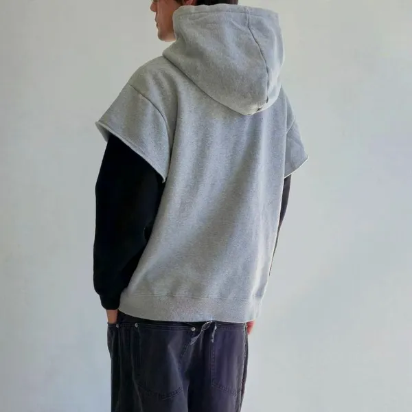 Stylish Casual Men's Top, Comfortable Hoodie Style