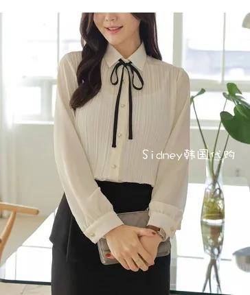 Elegant and Chic Shirt with Pleated Design, Perfect for the Workplace