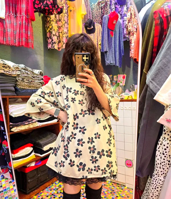 Floral Print Loose Women's Top - Comfortable and Stylish