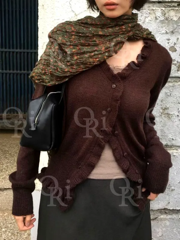 Fashionable Casual Knit Cardigan Jacket