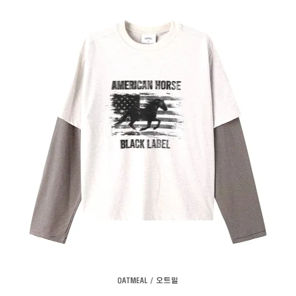 American Equestrian Printed Long Sleeve T-Shirt
