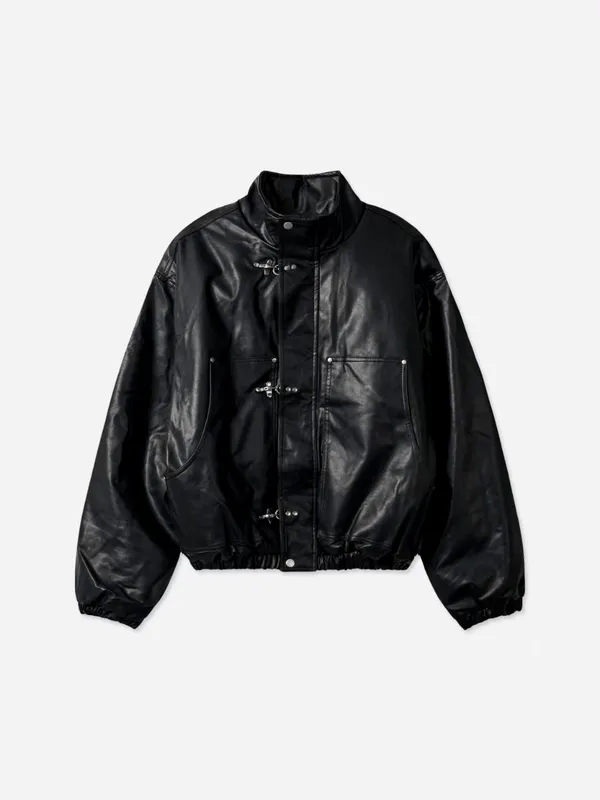 Stylish Black Leather Jacket for Men