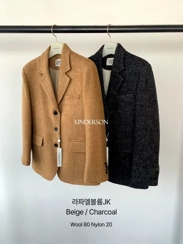时尚女装外套夹克，羊毛混纺，优雅气质