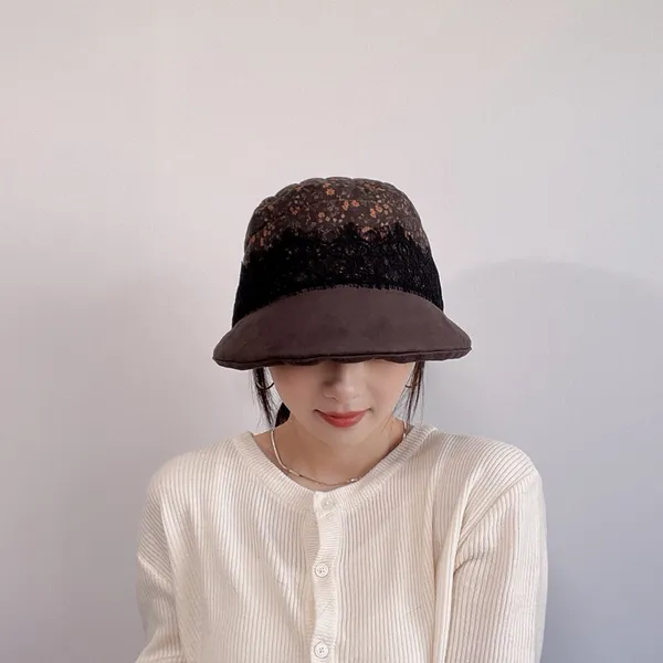 優雅蕾絲拼接女裝帽子