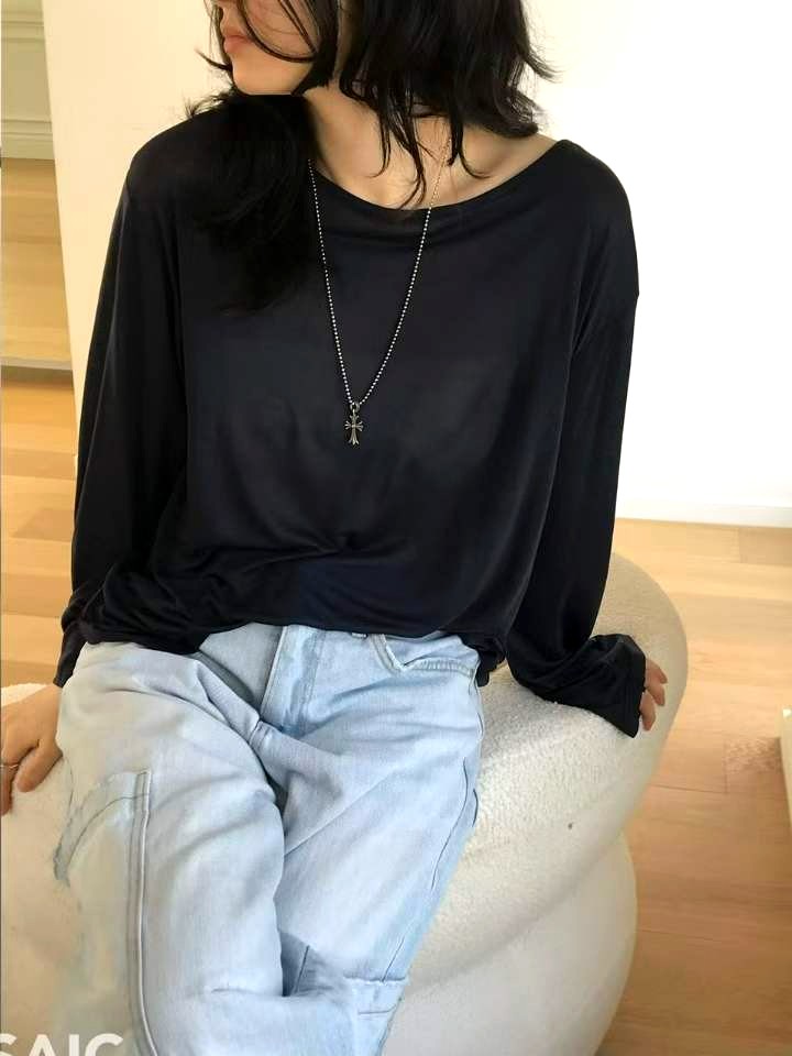 심플하고 스타일리시한 여성 상의 - 편안하고 통기성 좋은