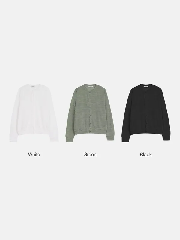 Minimalist Style Knitted Cardigan Jacket