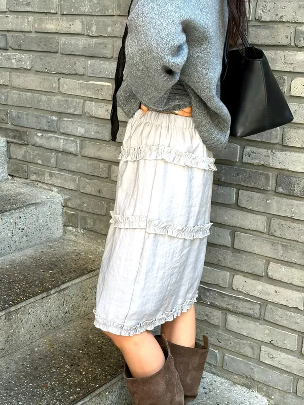 Elegant Wavy Hem Design Women's Dress, Lightweight and Comfortable