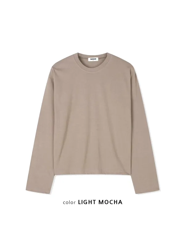 Lightweight and Comfortable Men's Long Sleeve Top - Light Mocha Color