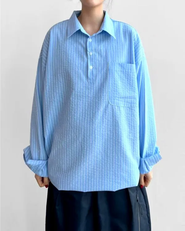 Stylish Striped Long Sleeve Shirt for Men - Casual Chic
