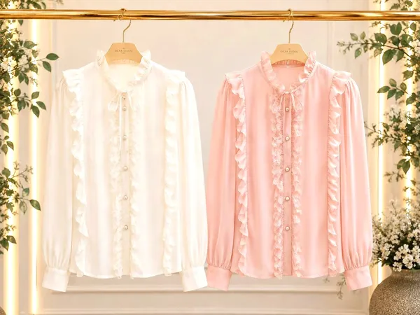 Elegant Lace Trim Women's Top, Perfect for Spring and Autumn