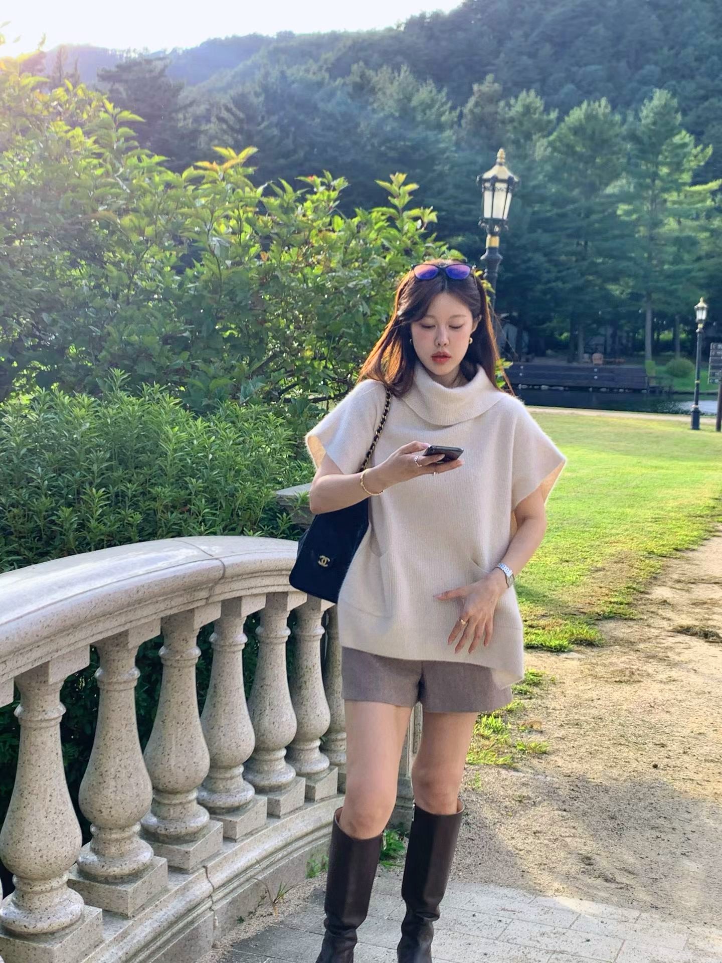 스타일리시하고 미니멀한 여성용 상의, 편안한 니트 디자인