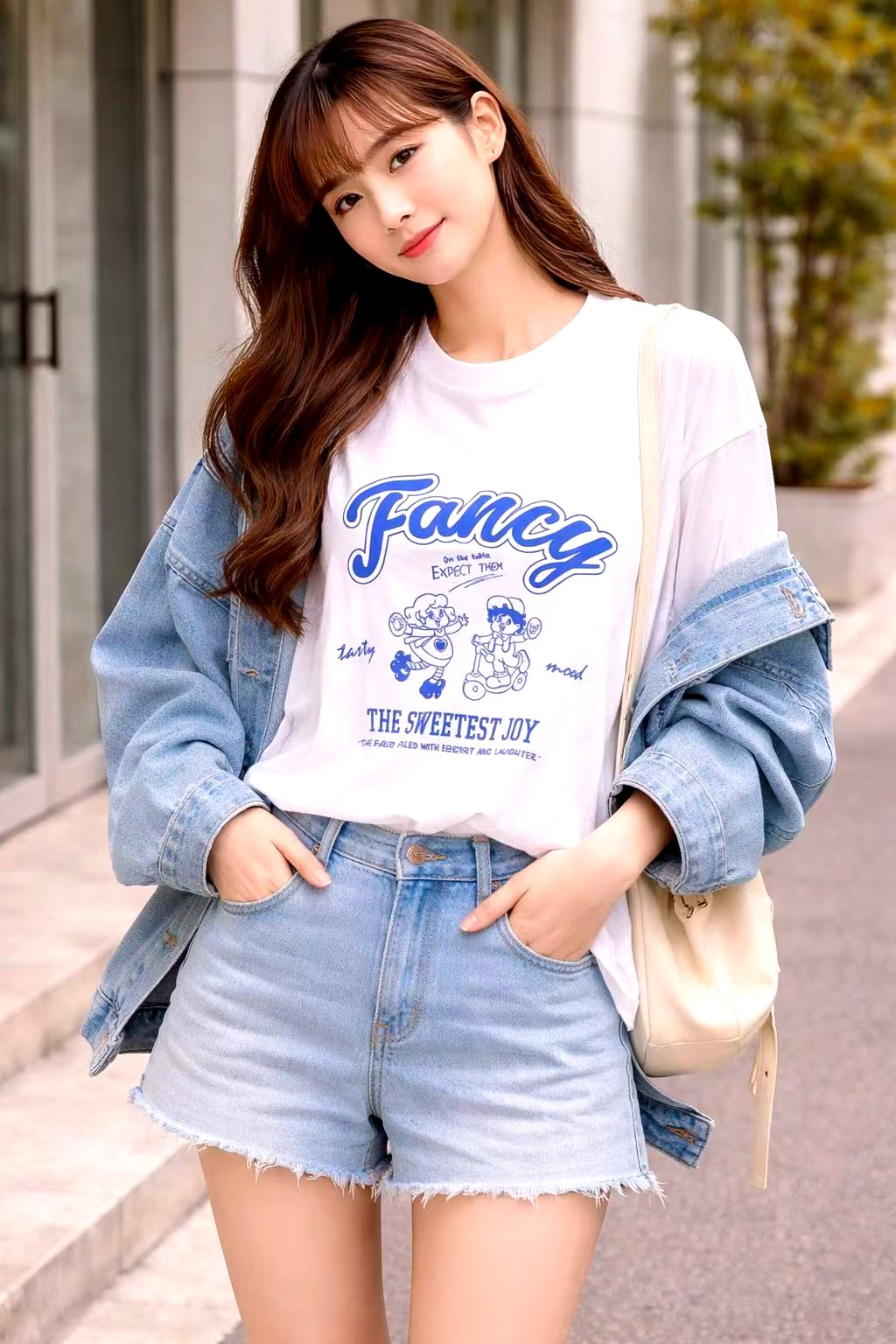 트렌디한 프린트 티셔츠, 편안한 캐주얼 스타일 할인 상품.