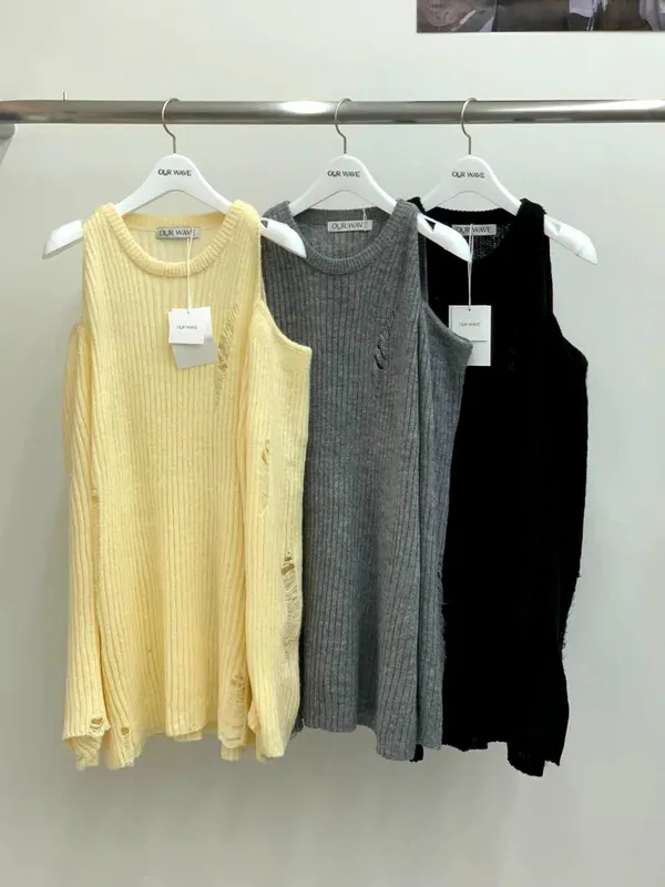 Fashionable Versatile Knit Sweater - Comfortable and Breathable, Perfect for Summer