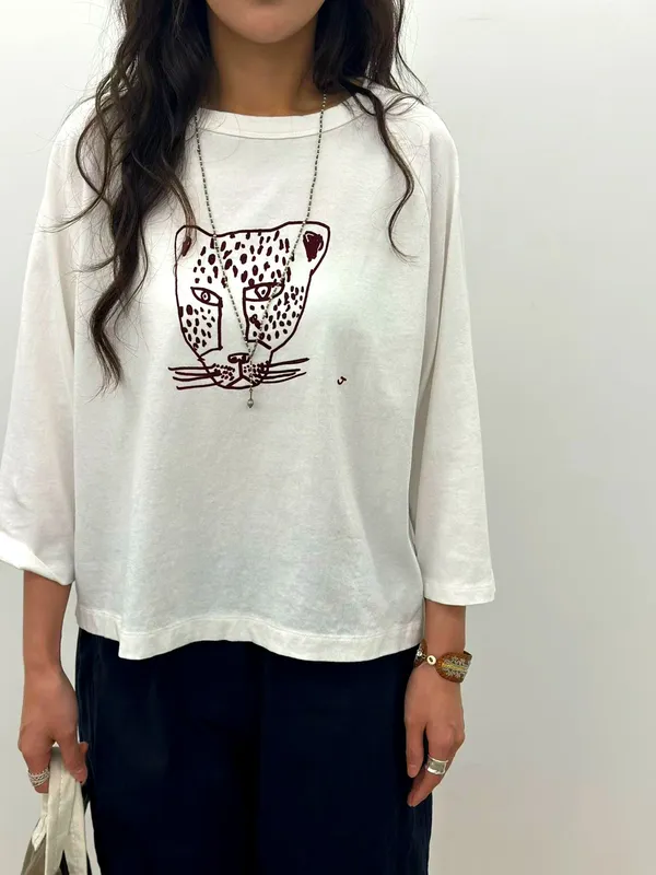 Trendy Leopard Print Loose-Fit Women's Top