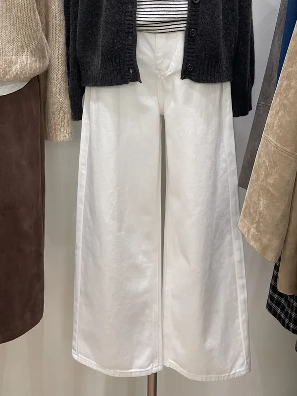 Stylish Loose White Pants, Comfortable and Versatile