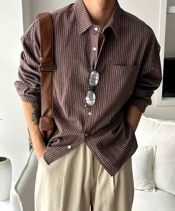 Men's Striped Shirt - Casual Fashion for Any Occasion