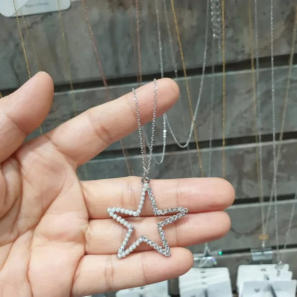 Star-Shaped Crystal Necklace, Shine with Unique Charm