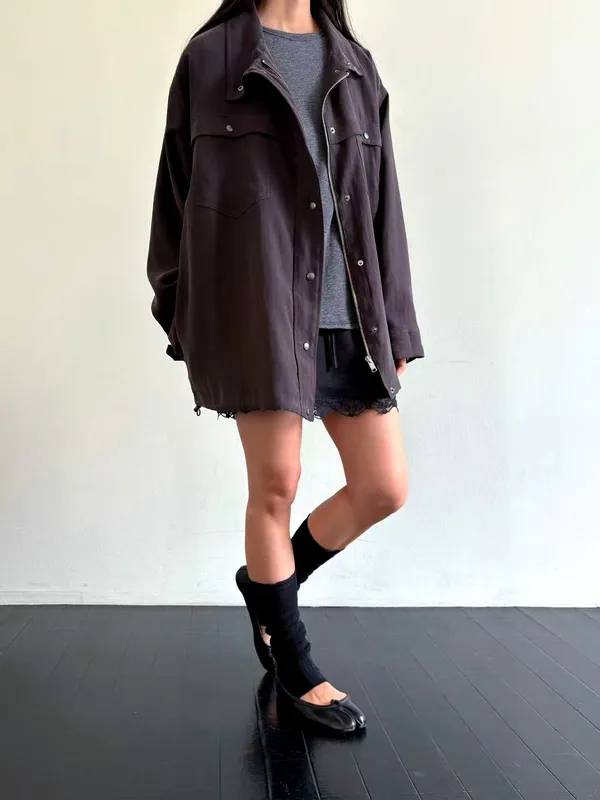 Fashionable Loose Women's Jacket, Casual and Versatile