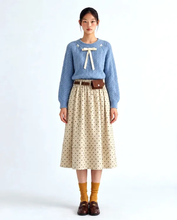 Elegant Polka Dot Maxi Dress, Effortlessly Create a Fashionable Look