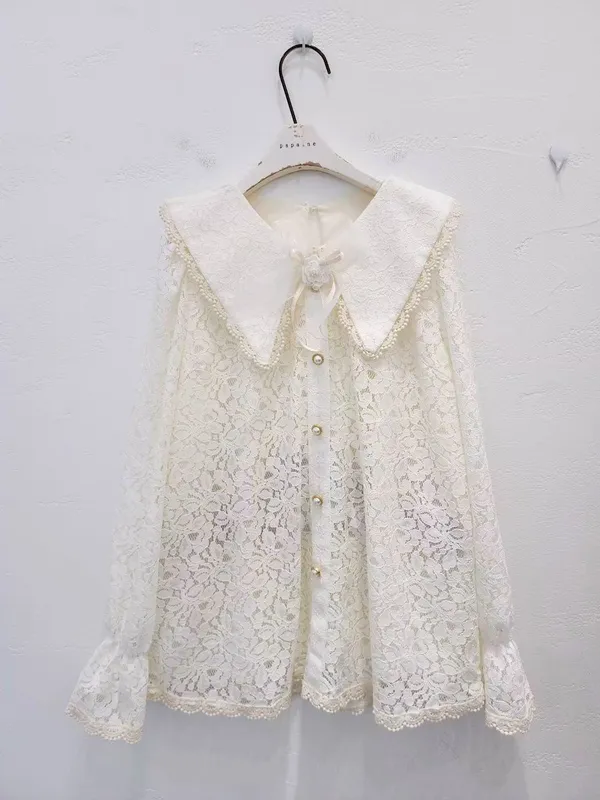 Lace Trim Women's Top, Elegant and Charming