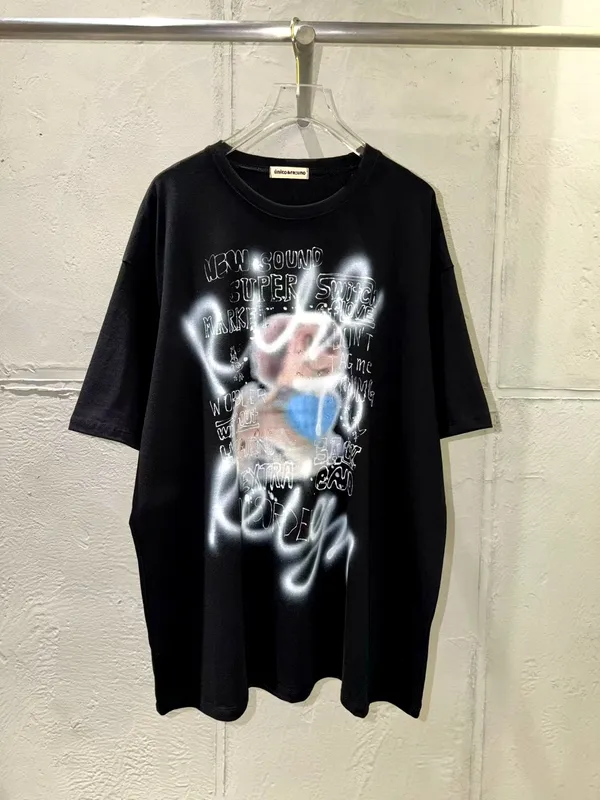 Trendy Graffiti Print Short Sleeve T-Shirt for a Stylish Casual Look