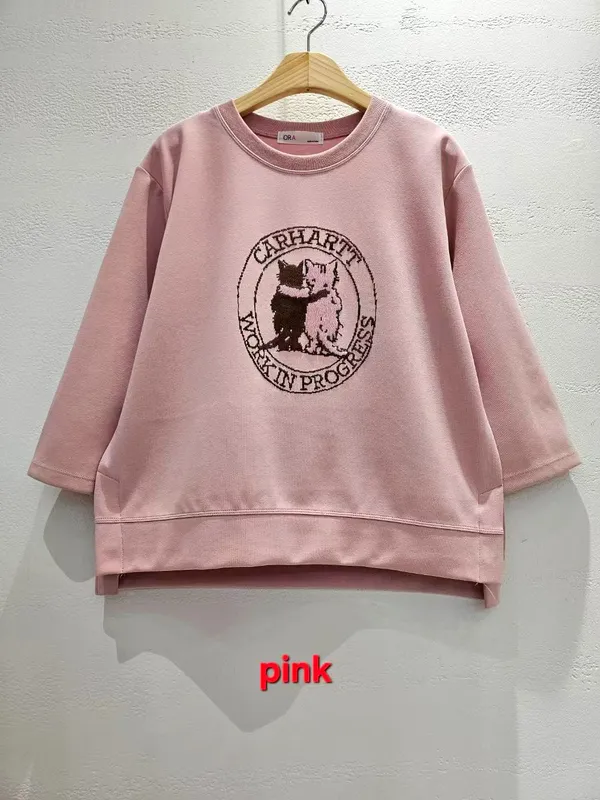 Pink Embroidered Loose Top - Comfort Meets Style