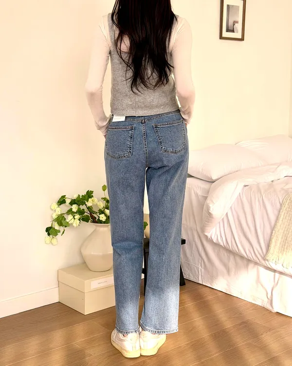 時尚寬松女裝牛仔褲，舒適百搭 2078